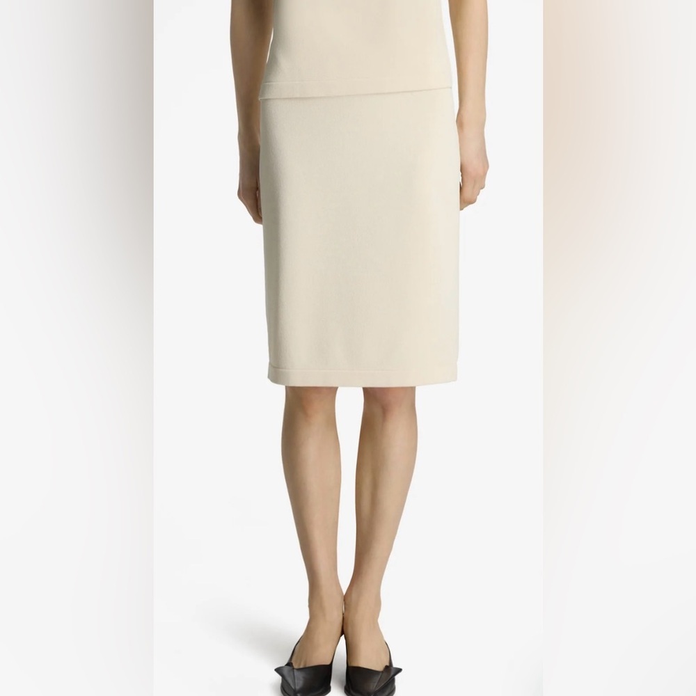 St. John Cream Pencil Skirt